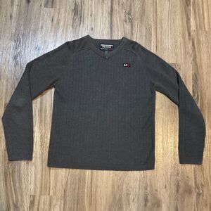 Vintage Abercrombie & Fitch Sweater‎ Mens Medium Pullover Y2K 90s Ribbed V neck